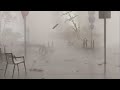 Scary Tornado Hits Spain - Ourense! Everything Flies and Swims