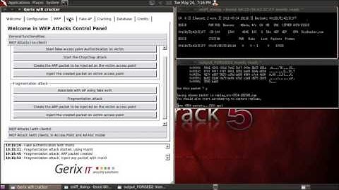 Backtrack 5  Automated WEP Cracking with Gerix