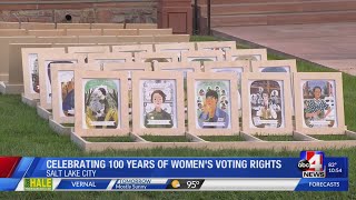 Memorial celebrating anniversary of women's suffrage unveiled in Utah