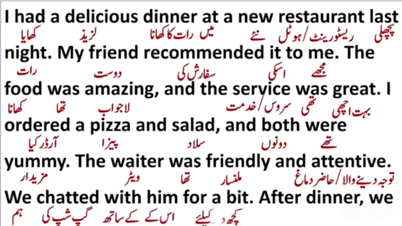 Delicious//Dinner//English translation||Vocabulary||words meaning||