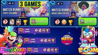 3 GAMES/ Crazy Columns+Rainbow+Lightning Strike Match Rumble/ Moves Multiplier+Any Move Match Rumble