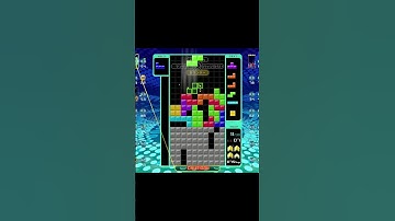 テトリス９９　Tスピントリプルをしようとしてやられた #shorts