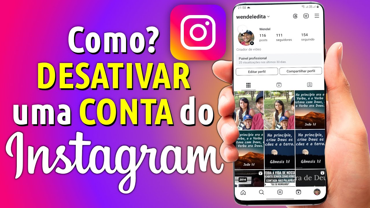 Como Desativar Temporariamente um Perfil do Instagram