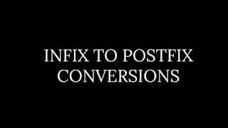 Infix to Postfix Conversion : Part 2