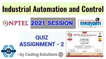 Industrial Automation and Control | Week 2 Answers 2021 | NPTEL ||