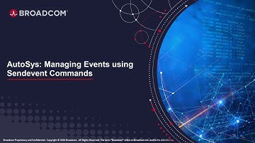 AutoSys: Managing Events using Sendevent Commands