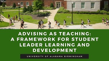 Advising as Teaching: A Framework for Student Leader Learning and Development