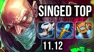 SINGED vs VLADIMIR (TOP) | Rank 6 Singed, 3/1/9, 300+ games | NA Master | v11.12