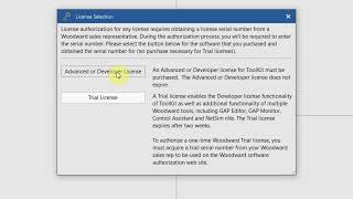Woodward Software License Authorization