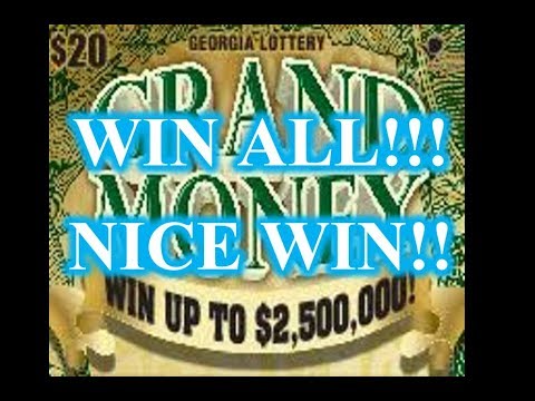 NICE WIN!!! GA Lottery's GRAND MONEY!!! - YouTube