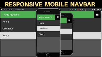 Create Responsive Mobile Navigation Menu with CSS and JavaScript