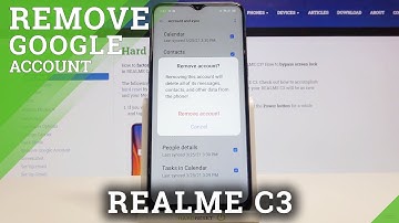 How to Logout for Gmail Account in Realme C3 - Account Settings