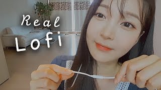 ASMR Lofi Mic nom nom❤️Eating 폰카메라와 이어폰으로 만든 영상 イヤホン食べる音  吃耳机的声音