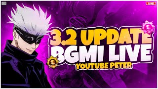 BGMI 3.2 Update Let’s goo💥10 Dinner gameplay 💥 Day 120 YouTubepeter Live Stream BGMI RUsH Gameplay🔞