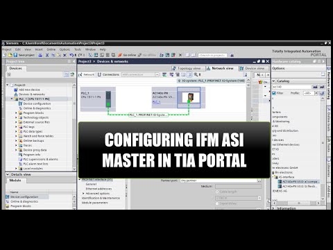 Configuring IFM ASI Profinet Master in Siemens TIA portal