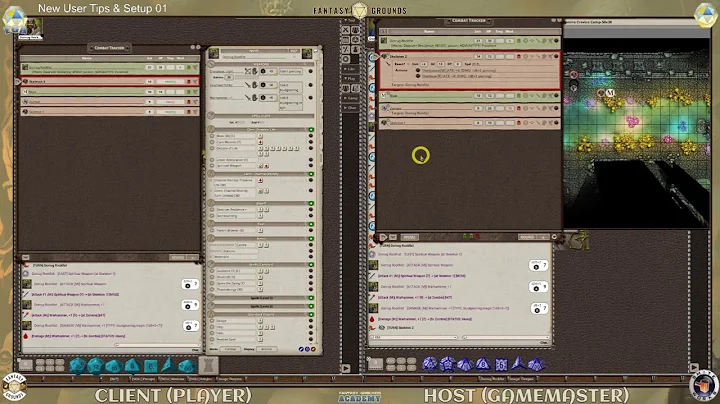GM  Host vs Player View| DnD5e Fantasy Grounds Unity| FGU 4.3.7