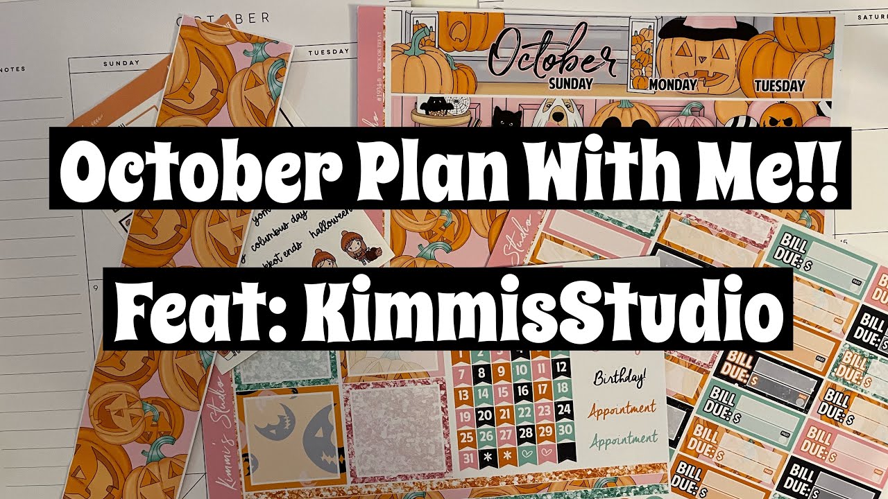 October Plan with Me! 🧡 Feat: KimmisStudio