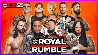 2 TIME RUMBLE WINNER! - WWE Royal Rumble 2024 - WWE 2K23 Gameplay