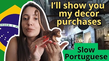Learn Portuguese With Comprehensible Input A2/B1 - I Went Shopping!