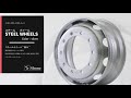 新 ISO平面座 大型トラック・バス用 / スチール ホイール STEEL WHEELSColor : silver