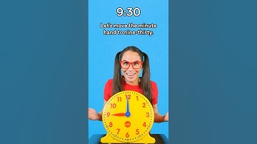 Learn to tell time for Kids | Turn the minute hand to 9:30 #shorts #kidslearning
