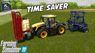 How To Fertilize And Roll Grass At The Same Time | Precision Farming | Farming Simulator 22 screenshot 5