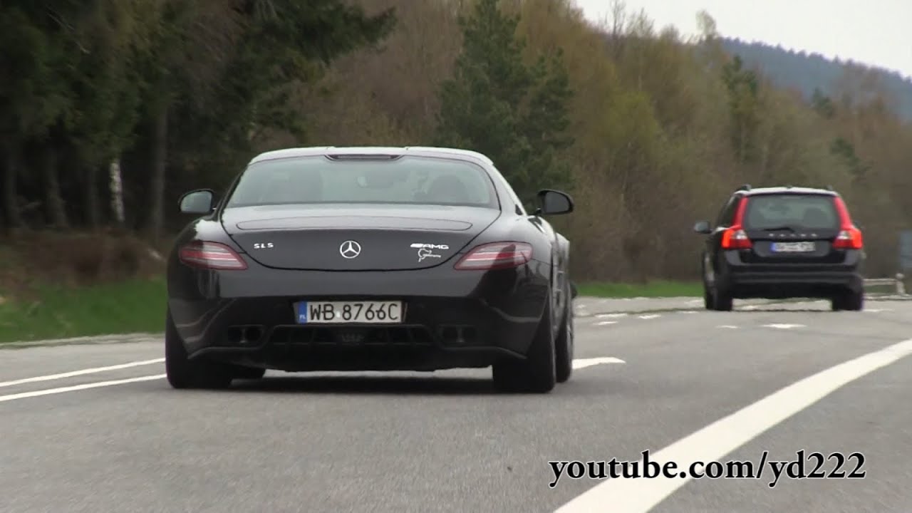 Mercedes SLS AMG - Akrapovic exhaust - Loud revs and accelerations