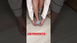 No show socks hack #lifehacks #challenge #tutorial