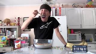 Matt Stonie! Giant Bowl of Trix Cereal (5,000+ Calories)