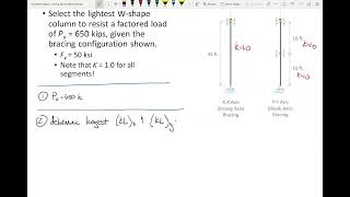 CE 414 Lecture 30: Design of Columns Using Table 4-1 (2024.03.25)