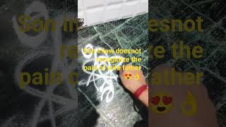 super motivational quotes with rangoli designs 🌼#small designs #,flower design in one minute muggu🌷