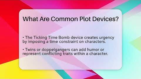 What Are Common Plot Devices? - Tales And Texts