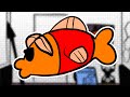 Mark turns into a fish  animation