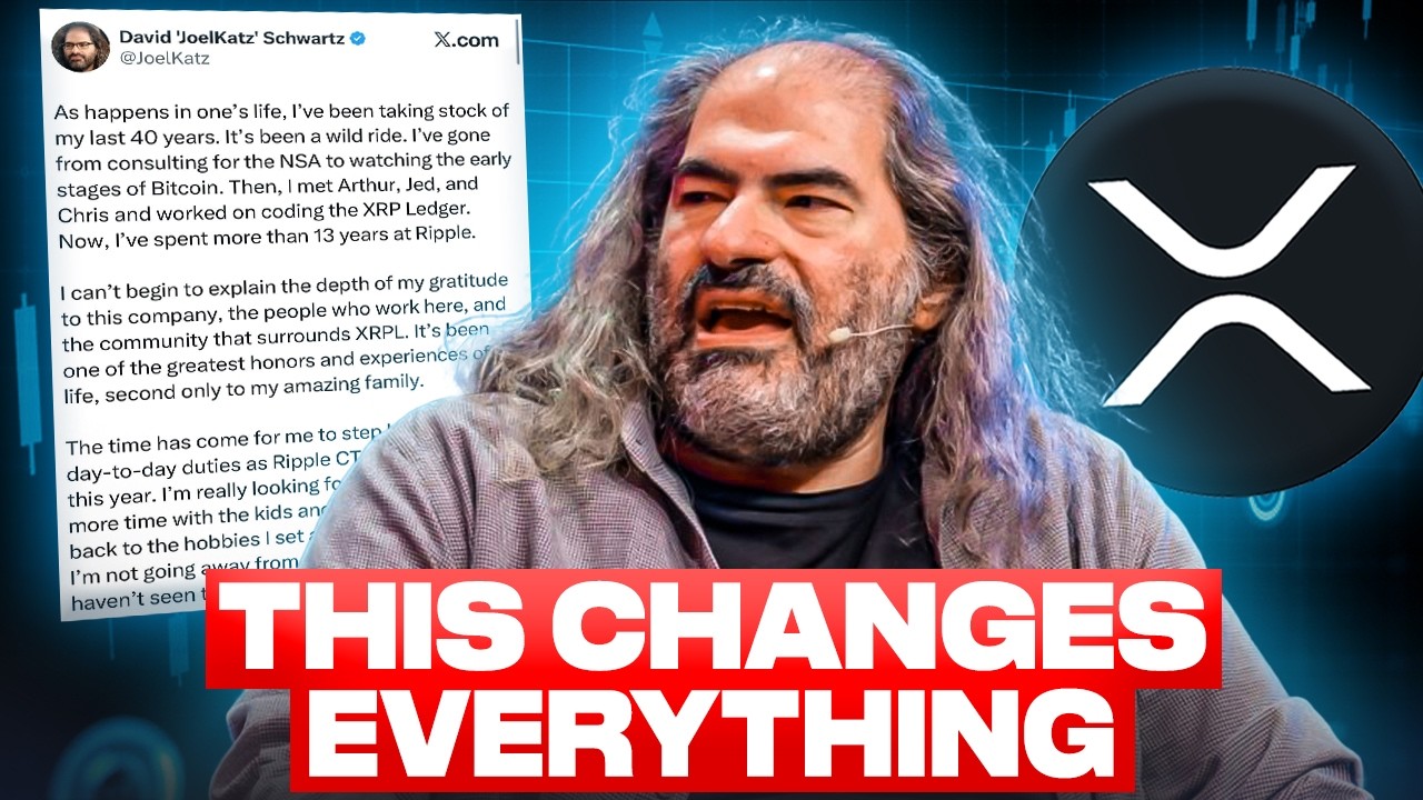 BREAKING!!! RIPPLE CTO STEPPING DOWN, THIS CHANGES EVERYTHING FOR XRP!!!