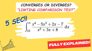 Math 101 Integral Calculus Solved: Evaluating Improper Integrals with the Limit Comparison Test