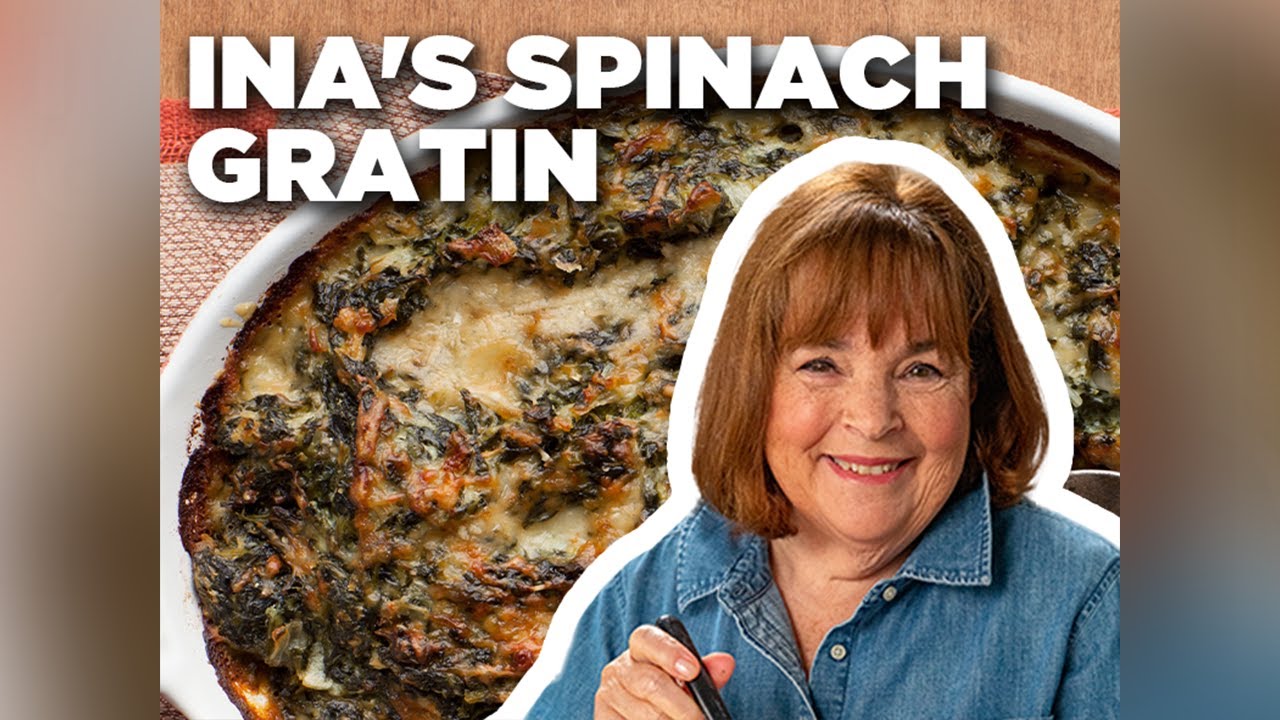Barefoot Contessa Makes Spinach Gratin | Food Network