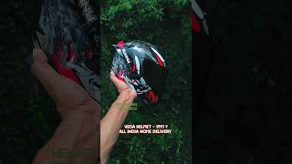 Vega Red And Black Glossy Helmet All India Dery Bunny Rapid