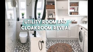 UTILITY ROOM AND CLOAKROOM REVEAL | LAUNDRY ROOM TOUR