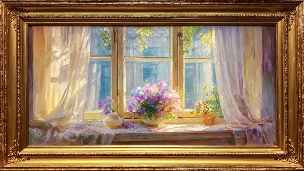 🌼 Light & Flowers | Romantic Interior Decor – Cozy Valentine Art | 4K