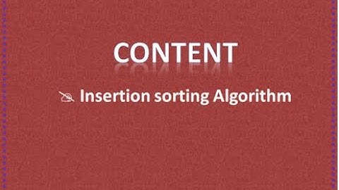 TN 12th computer science chapter-4 Algorithmic Strategy (part 8) Insertion Sorting Algorithm
