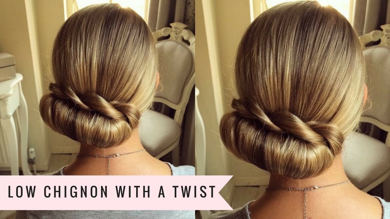 The Easy Low Chignon with a Twist by SweetHearts Hair 