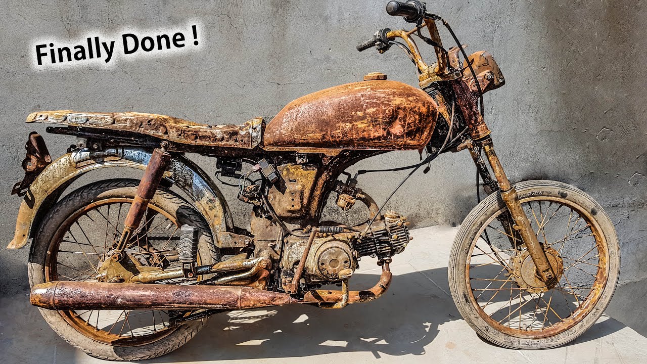 Restoration Abandoned Motorcycle Honda 70cc 4 Stroke Finalization # 4