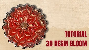 Festive Red 3D RESIN BLOOM - Beginners Friendly Technique