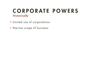 Business Associations tutorial: Corporate Powers and Liabilities | quimbee.com