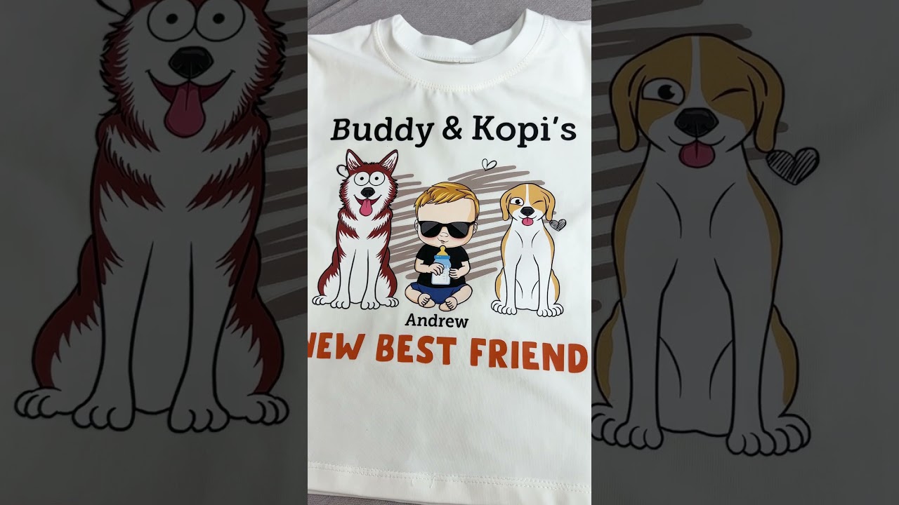 New Best Friend Pet Lovers | Personalized Baby Onesie