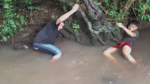 NOS FUIMOS AL ZANJÓN, Y NOS SALIO UNA CULEBRA 🐍 😨🦀🎣