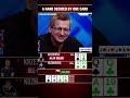 A hand decided by one card  #poker