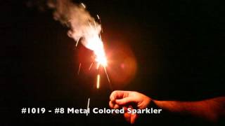 1019   #8 Metal Colored Sparkler
