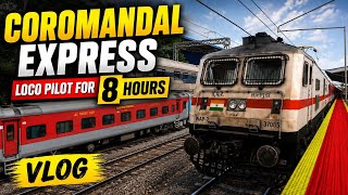 8 HOURS as Coromandel Express LOCO PILOT… Can I Survive? 😱 Vlogging inside train  screenshot 3