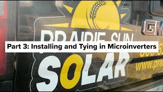 How To Install Solar Panels on a House Part 3: Installing and Tying in Microinverters